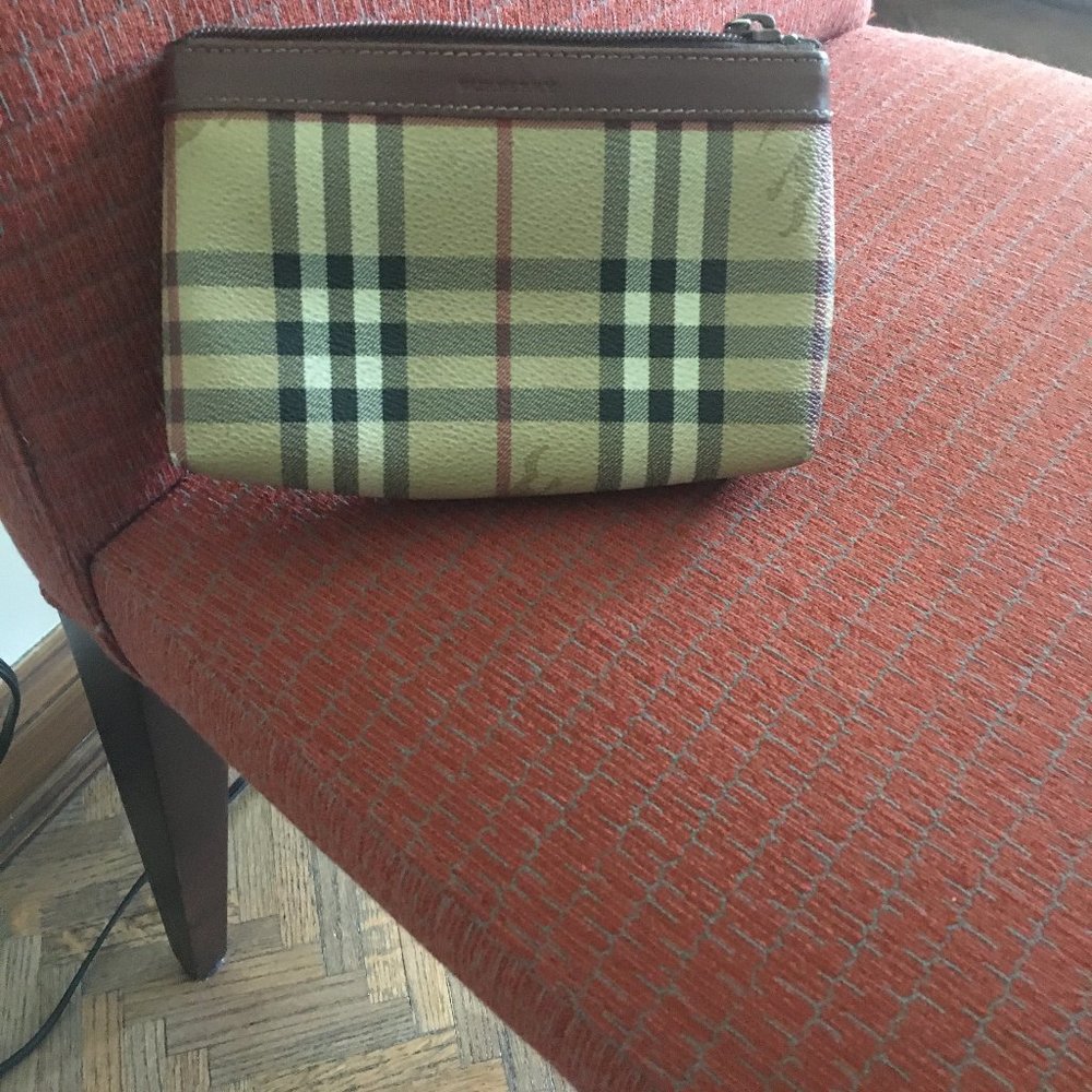 Burberry Signature Plaid make up bag/purse insert
